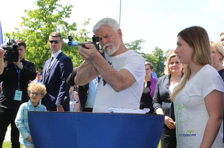 Prezident Pavel, sportovní odpoledne na Českém mlýně