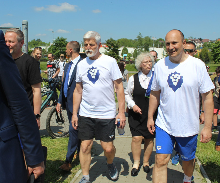 Prezident Pavel, sportovní odpoledne na Českém mlýně