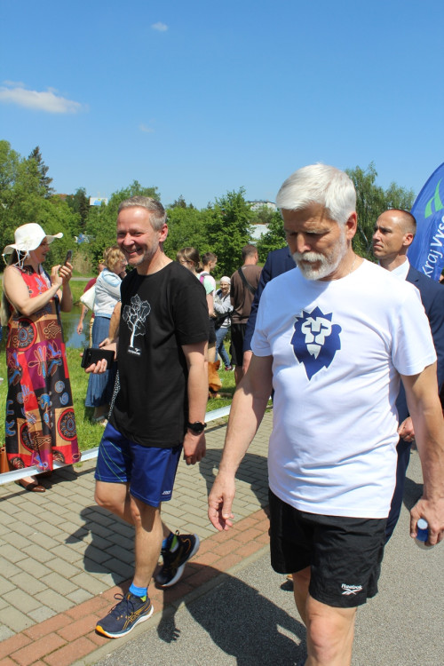 Prezident Pavel, sportovní odpoledne na Českém mlýně