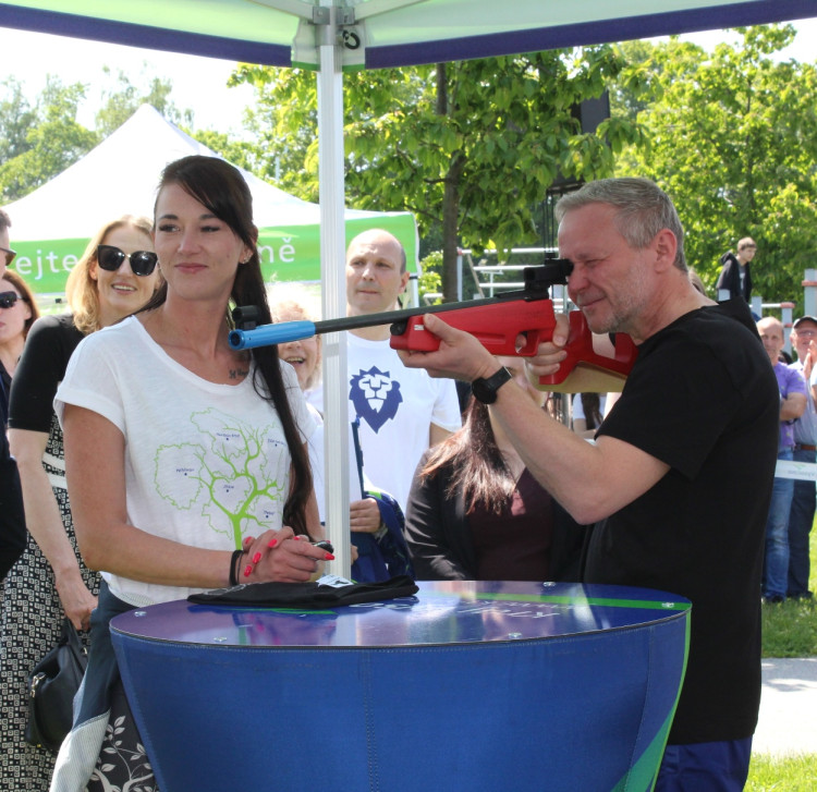 Prezident Pavel, sportovní odpoledne na Českém mlýně