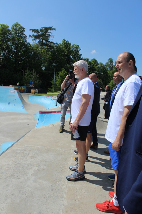 Prezident Pavel, sportovní odpoledne na Českém mlýně