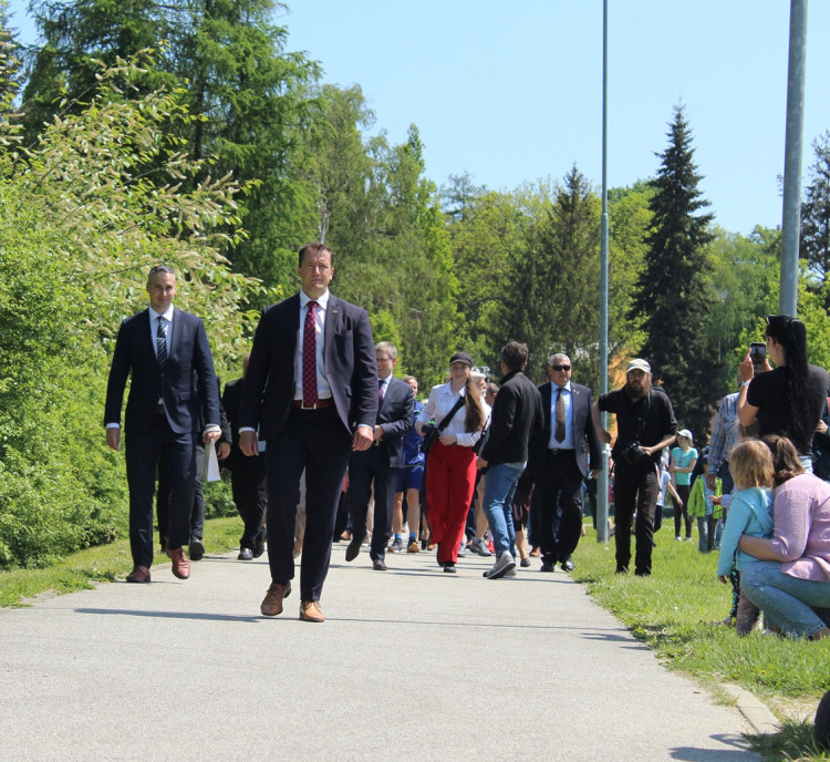 Prezident Pavel, sportovní odpoledne na Českém mlýně