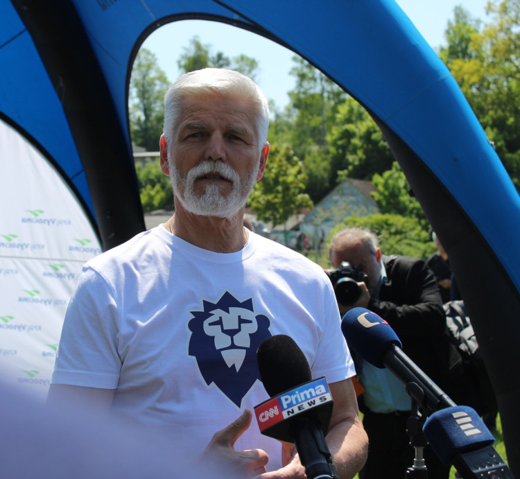 Prezident Pavel, sportovní odpoledne na Českém mlýně