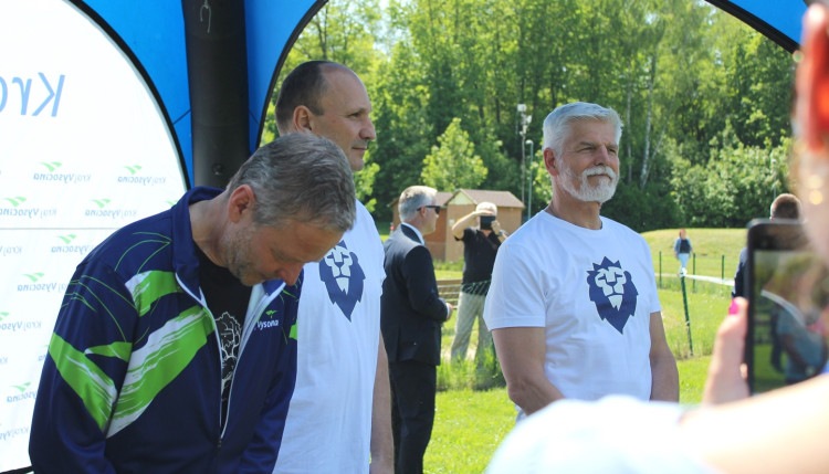 Prezident Pavel, sportovní odpoledne na Českém mlýně