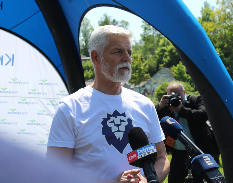 Prezident Pavel, sportovní odpoledne na Českém mlýně