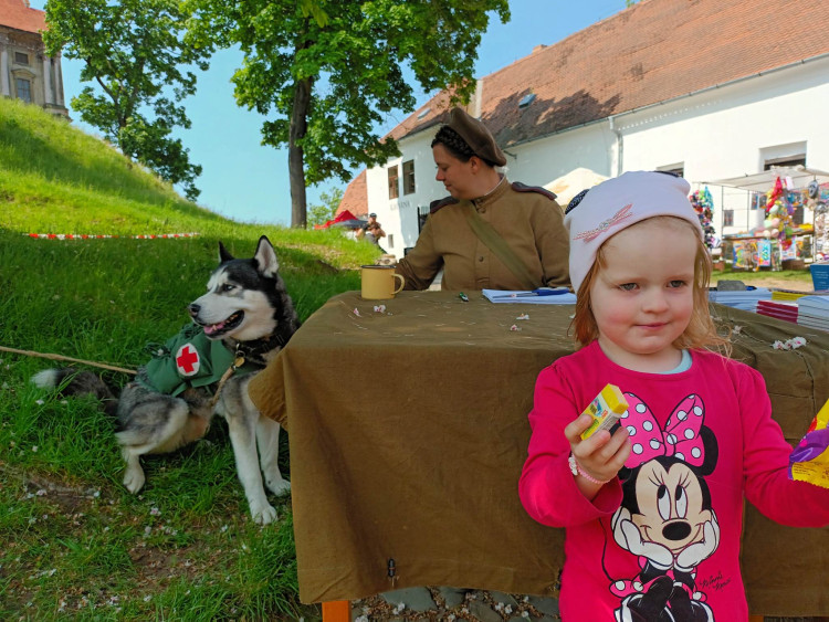 FOTOGALERIE: Zámek obsadily děti a kluby vojenské historie