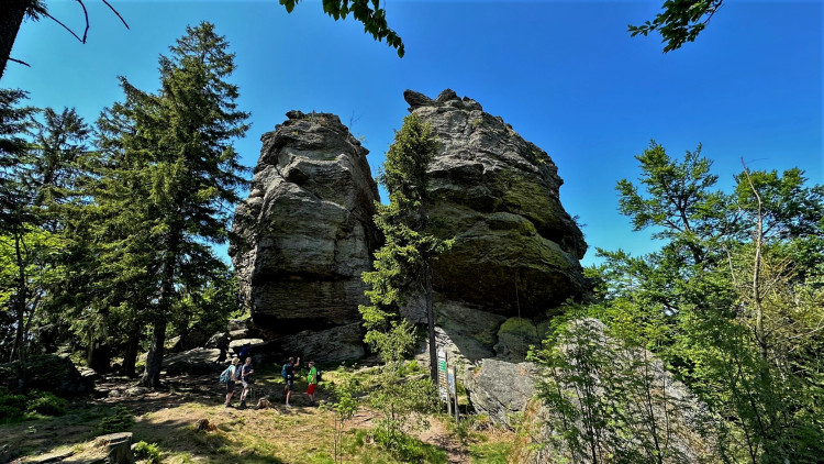 Oblíbená skála pro horolezce