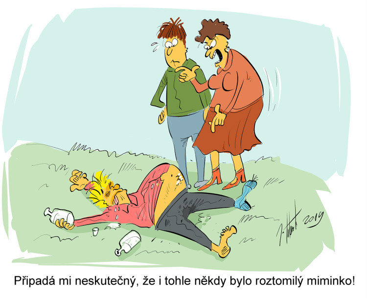 ORAŽENÉ OBRÁZKY: Červnová dávka vtipů od kreslíře Jana Tatarky