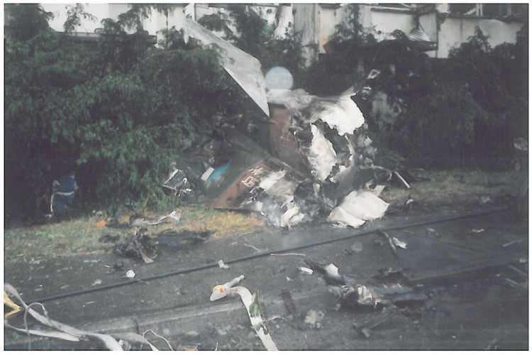 Pád stíhaček na sídliště Vltava