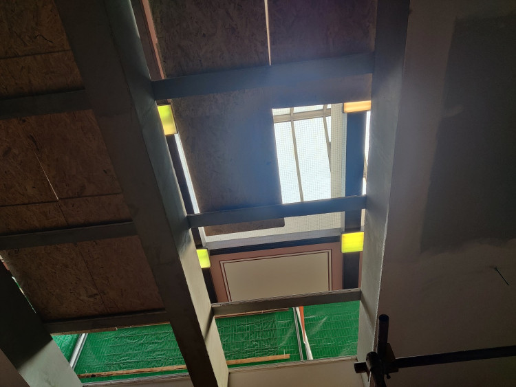 Prostory nových pokladen, pohled do horní haly.