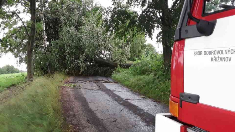 Bouřky na Vysočině, 21.června 2023