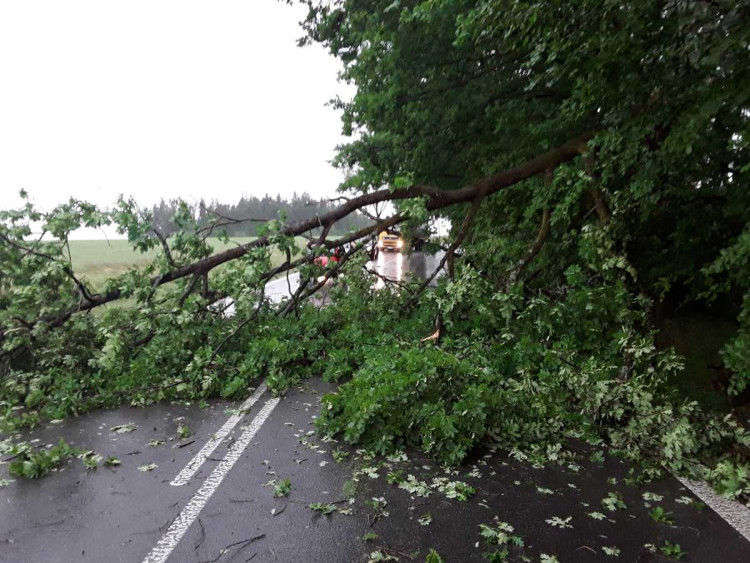 Bouřky na Vysočině, 21.června 2023