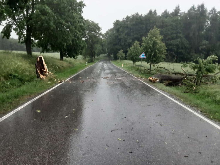 Bouřky na Vysočině, 21.června 2023