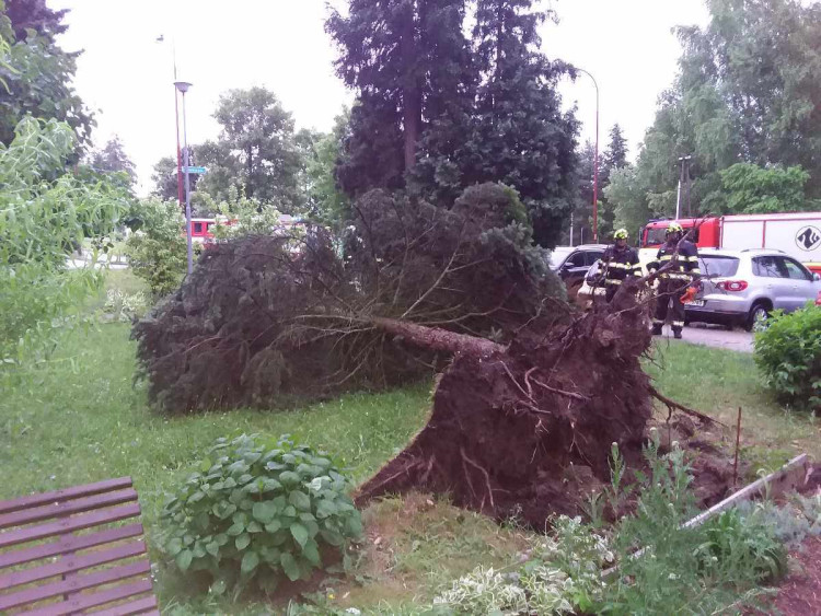 Bouřky na Vysočině, 21.června 2023