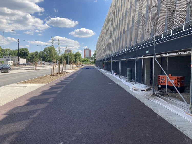 GALERIE: Stavba fotbalového stadionu v Hradci Králové (červen 2023)