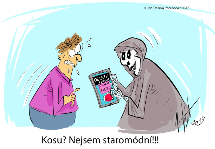 ORAŽENÉ OBRÁZKY: Srpnová dávka vtipů od kreslíře Jana Tatarky