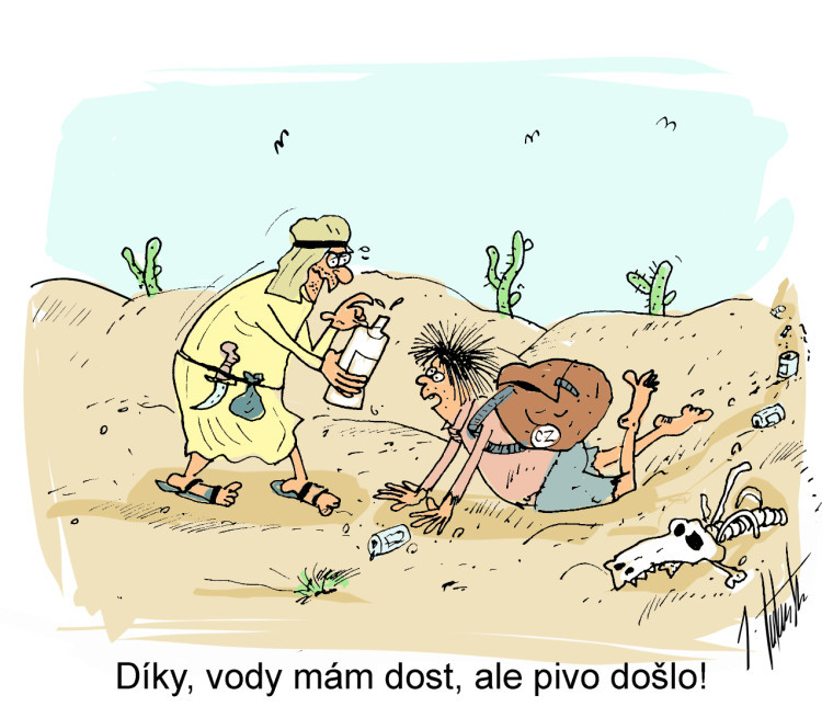 ORAŽENÉ OBRÁZKY: Srpnová dávka vtipů od kreslíře Jana Tatarky