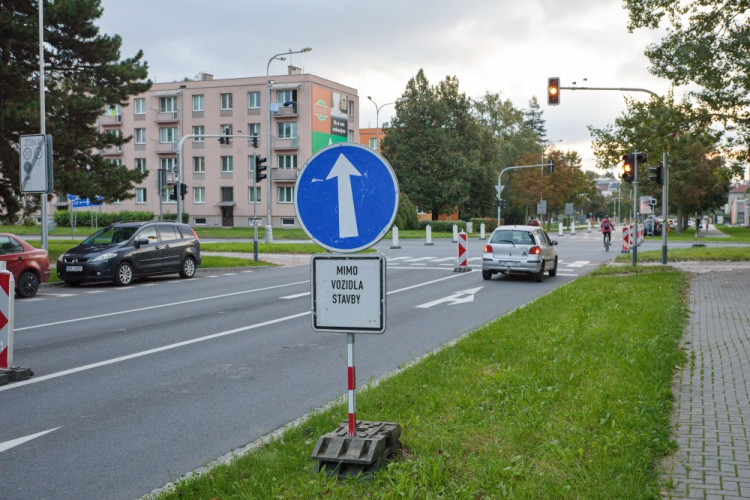 FOTOGALERIE: Začala šestitýdenní uzavírka páteřní silnice v Olomouci