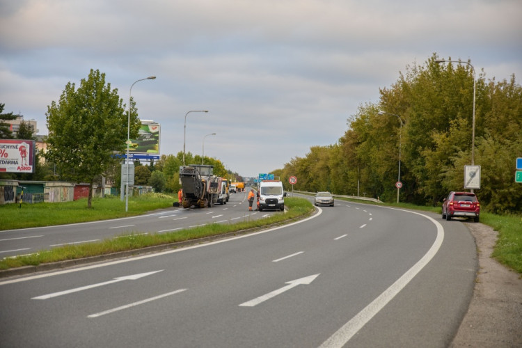 FOTOGALERIE: Začala šestitýdenní uzavírka páteřní silnice v Olomouci