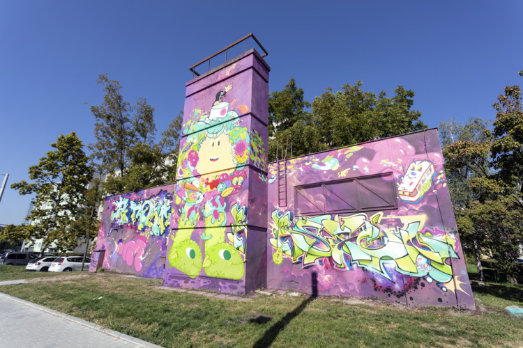 FOTOGALERIE: Street Art Festival oživil kotelny i hřiště na olomouckém sídlišti