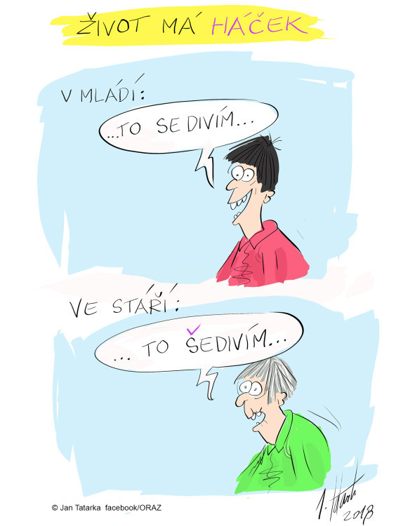ORAŽENÉ OBRÁZKY: Říjnová dávka vtipů od kreslíře Jana Tatarky