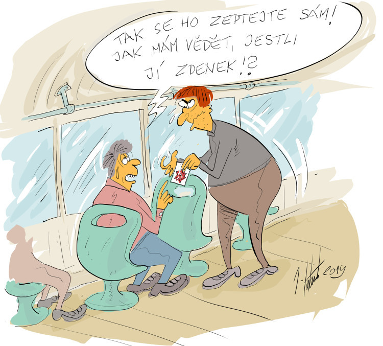 ORAŽENÉ OBRÁZKY: Říjnová dávka vtipů od kreslíře Jana Tatarky