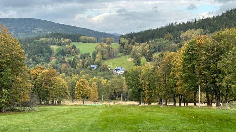 pohled od kaple na Hamry