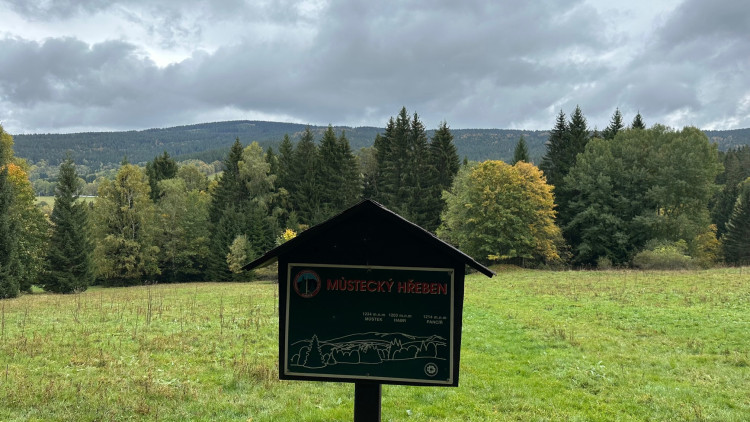 Pohled na masiv Můstku