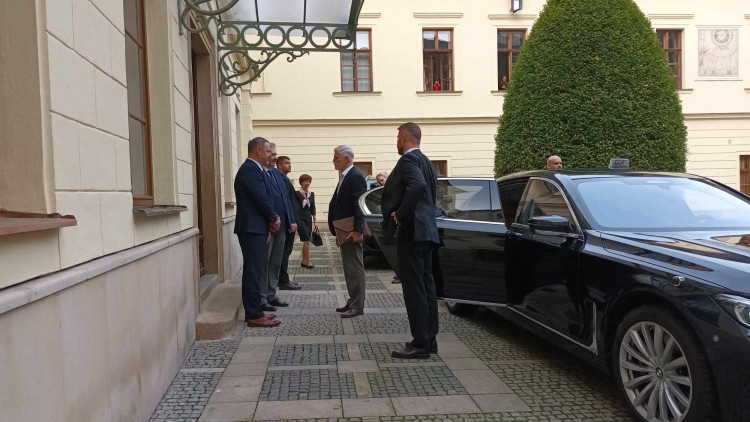 FOTOGALERIE: Prezident Petr Pavel na návštěvě Olomouce