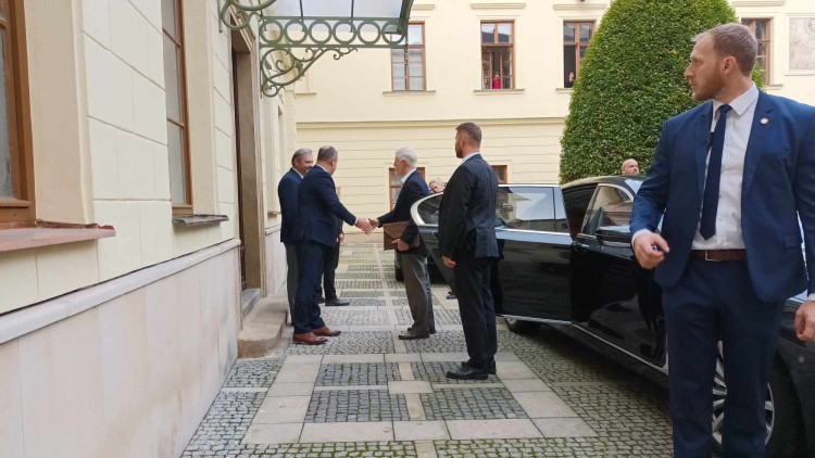 FOTOGALERIE: Prezident Petr Pavel na návštěvě Olomouce