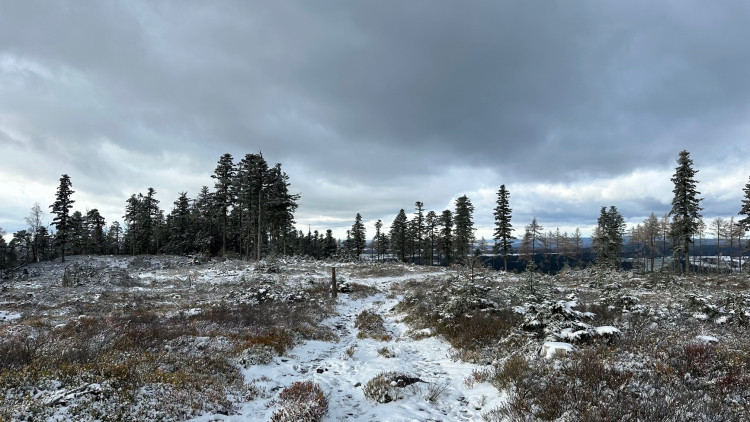 Zimní výlet na brdskou osmistovku Nad Maráskem