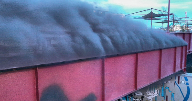 FOTOGALERIE: Požár lávky nad Radbuzou