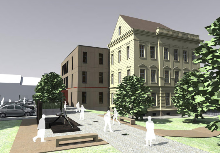 vizualizace budova zezadu