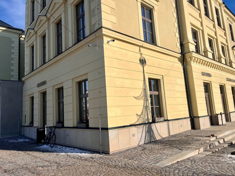 Kamera je také u Základní umělecké školy v centru Třeště. Foto: poskytl Vladislav Hynk