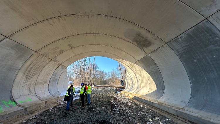 FOTOGALERIE: Bourání vadného mostu na stavbě obchvatu Klatov