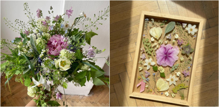 FOTOGALERIE: Veronika s Petrem vyrábí úchvatné obrazy z lisovaných květin. Na výlety chodíme s batohy plných knih, říkají