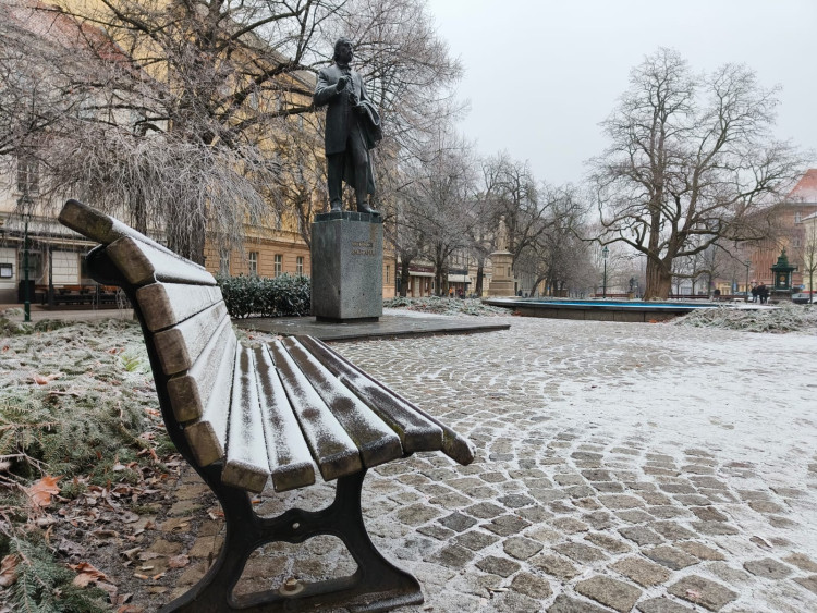 FOTOGALERIE: Plzeň zažila průmyslové sněžení