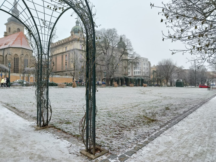FOTOGALERIE: Plzeň zažila průmyslové sněžení