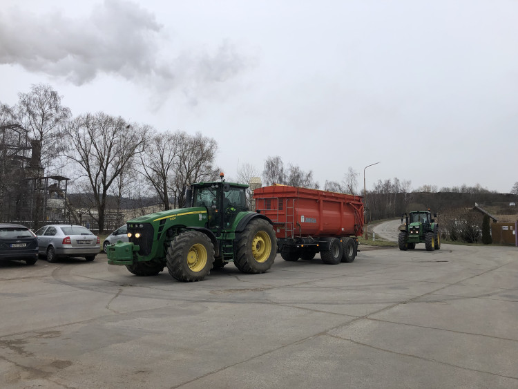 Protestní jízda zemědělců na Jihlavsku