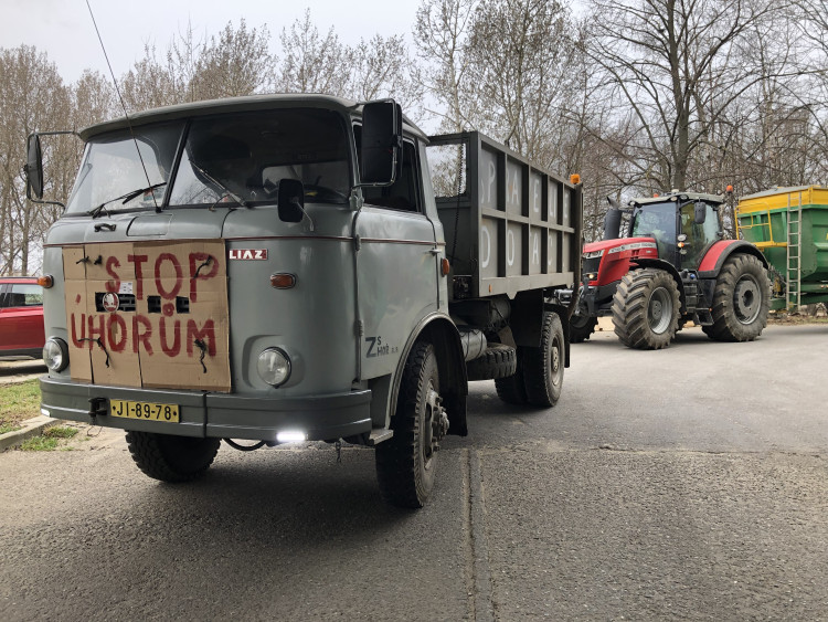 Protestní jízda zemědělců na Jihlavsku