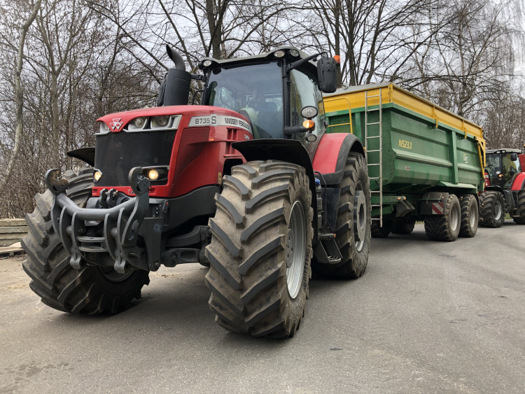 Protestní jízda zemědělců na Jihlavsku