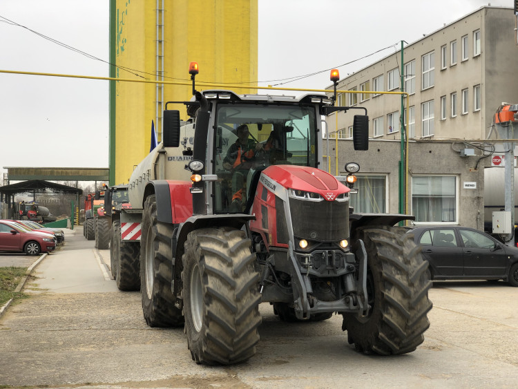 Protestní jízda zemědělců na Jihlavsku