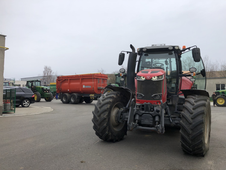 Protestní jízda zemědělců na Jihlavsku