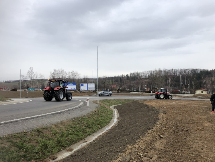 Protestní jízda zemědělců na Jihlavsku