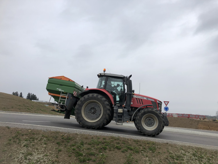 Protestní jízda zemědělců na Jihlavsku
