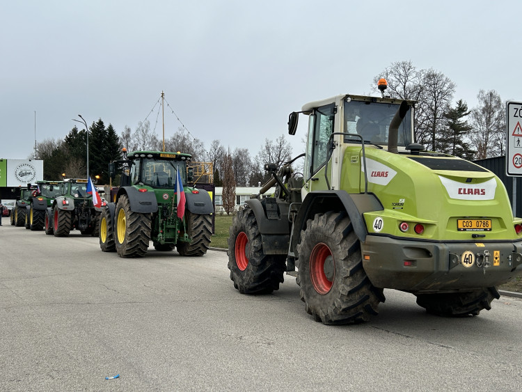 Protestní akce v Českých Budějovicích.