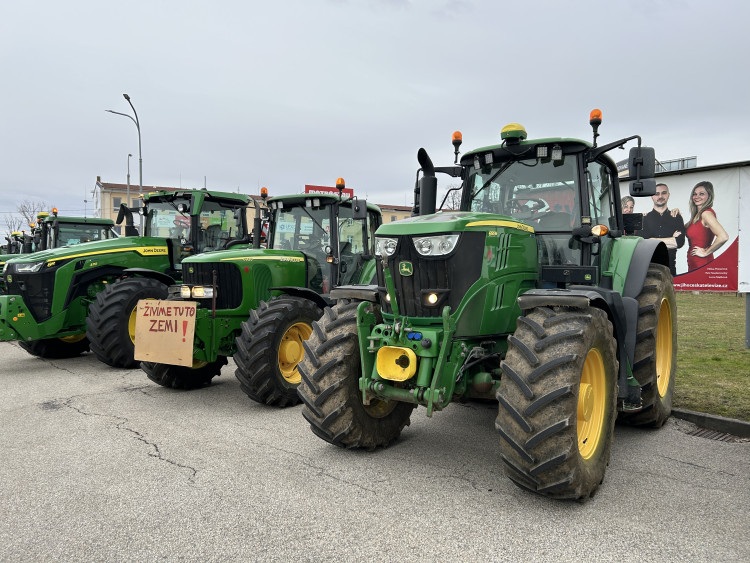 Protestní akce v Českých Budějovicích.