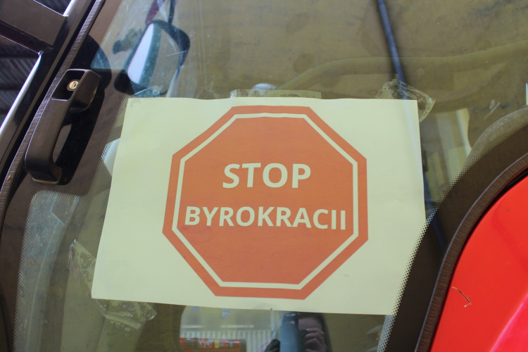 Protestní jízda zemědělců na Jihlavsku