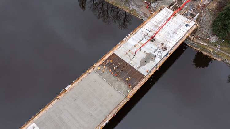 FOTOGALERIE: Oprava mostu v Týně nad Vltavou