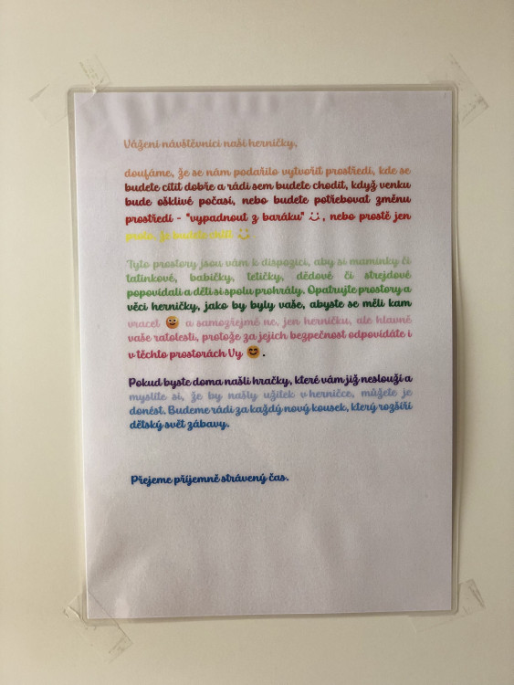 Nová herna pro děti v Kostelci u Jihlavy